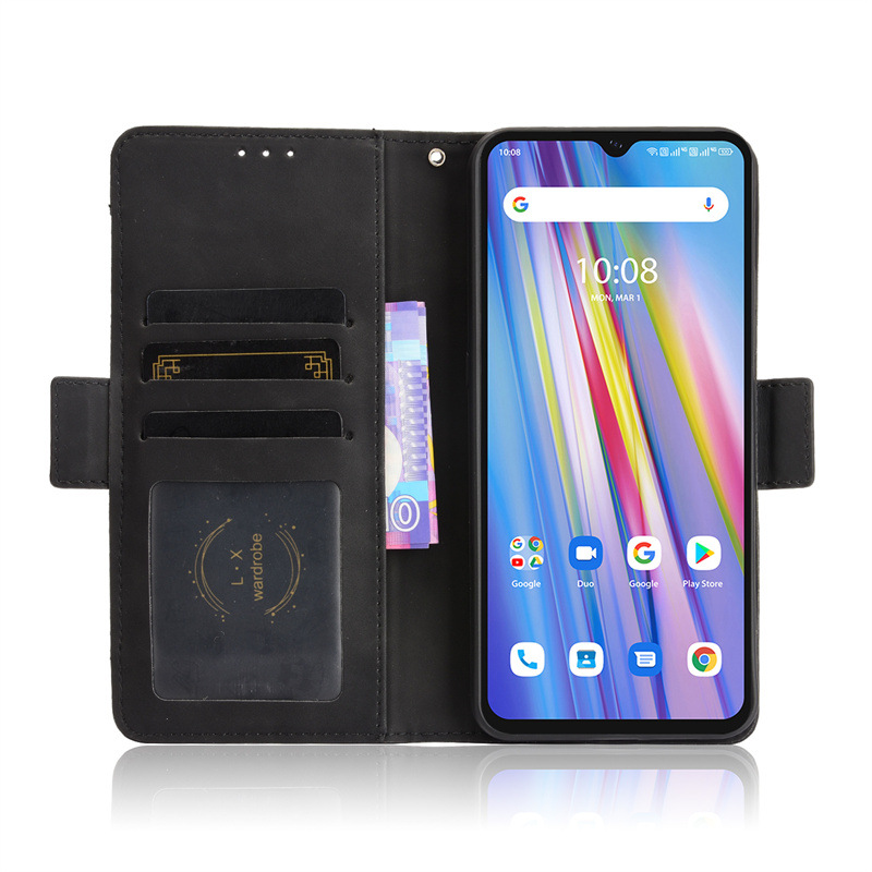 Bakeey-for-Umidigi-A11-Case-Magnetic-Flip-with-Multiple-Card-Slot-Wallet-Folding-Stand-PU-Leather-Sh-1915488-3