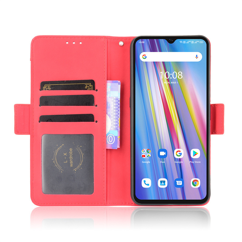 Bakeey-for-Umidigi-A11-Case-Magnetic-Flip-with-Multiple-Card-Slot-Wallet-Folding-Stand-PU-Leather-Sh-1915488-7