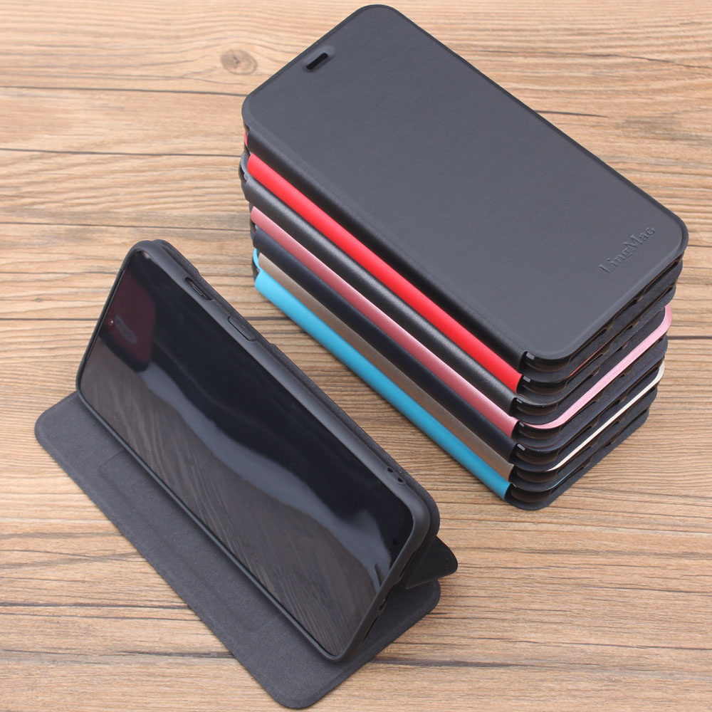 Bakeey-for-Xiaomi-Mi-10-Lite-Case-Brushed-Pattern-Flip-with-Stand-Card-Slot-Shockproof-PU-Leather-Fu-1734181-13
