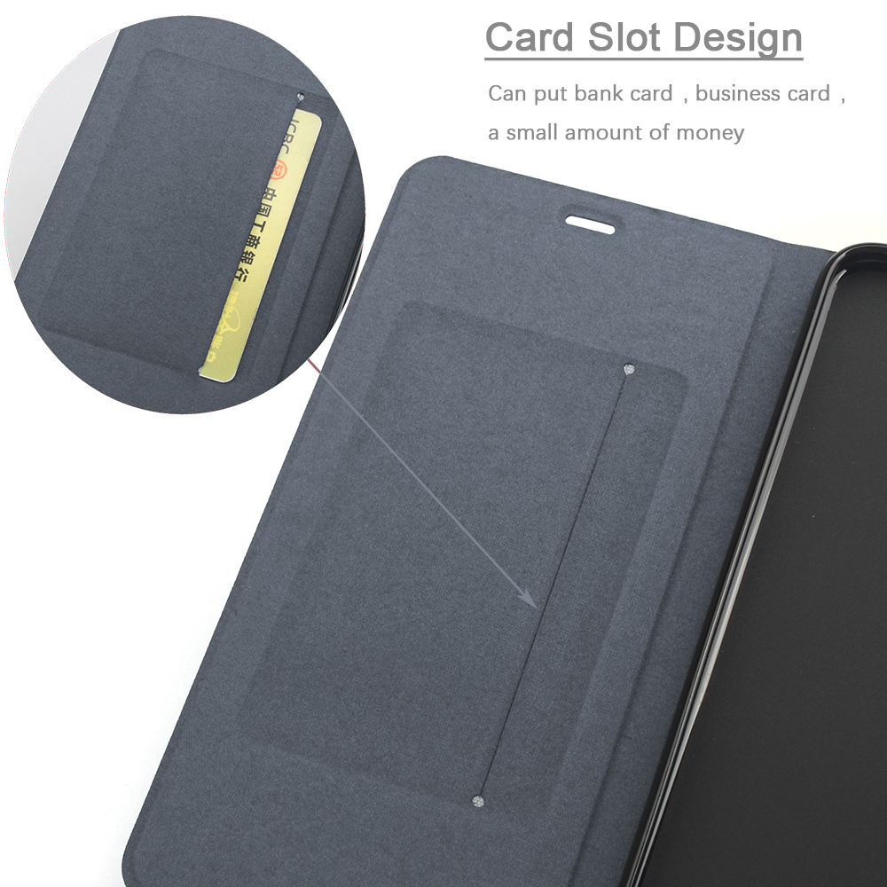 Bakeey-for-Xiaomi-Mi-10-Lite-Case-Brushed-Pattern-Flip-with-Stand-Card-Slot-Shockproof-PU-Leather-Fu-1734181-5