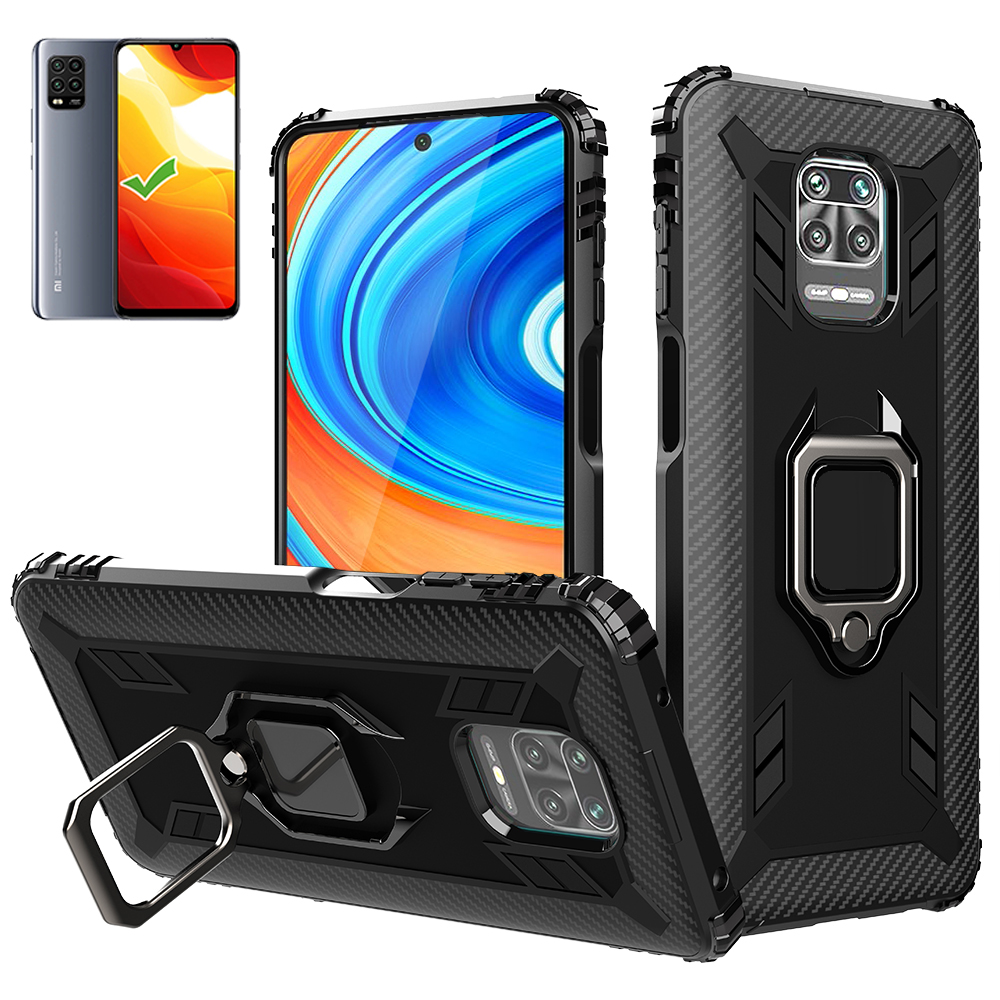 Bakeey-for-Xiaomi-Mi-10-Lite-Case-Carbon-Fiber-Pattern-Armor-Shockproof-Anti-fingerprint-with-360deg-1697245-2
