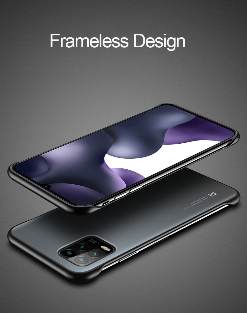 Bakeey-for-Xiaomi-Mi-10-Lite-Case-Frameless-Ultra-Thin-Matte-with-Finger-Ring-Hard-PC-Protective-Cas-1694712-3