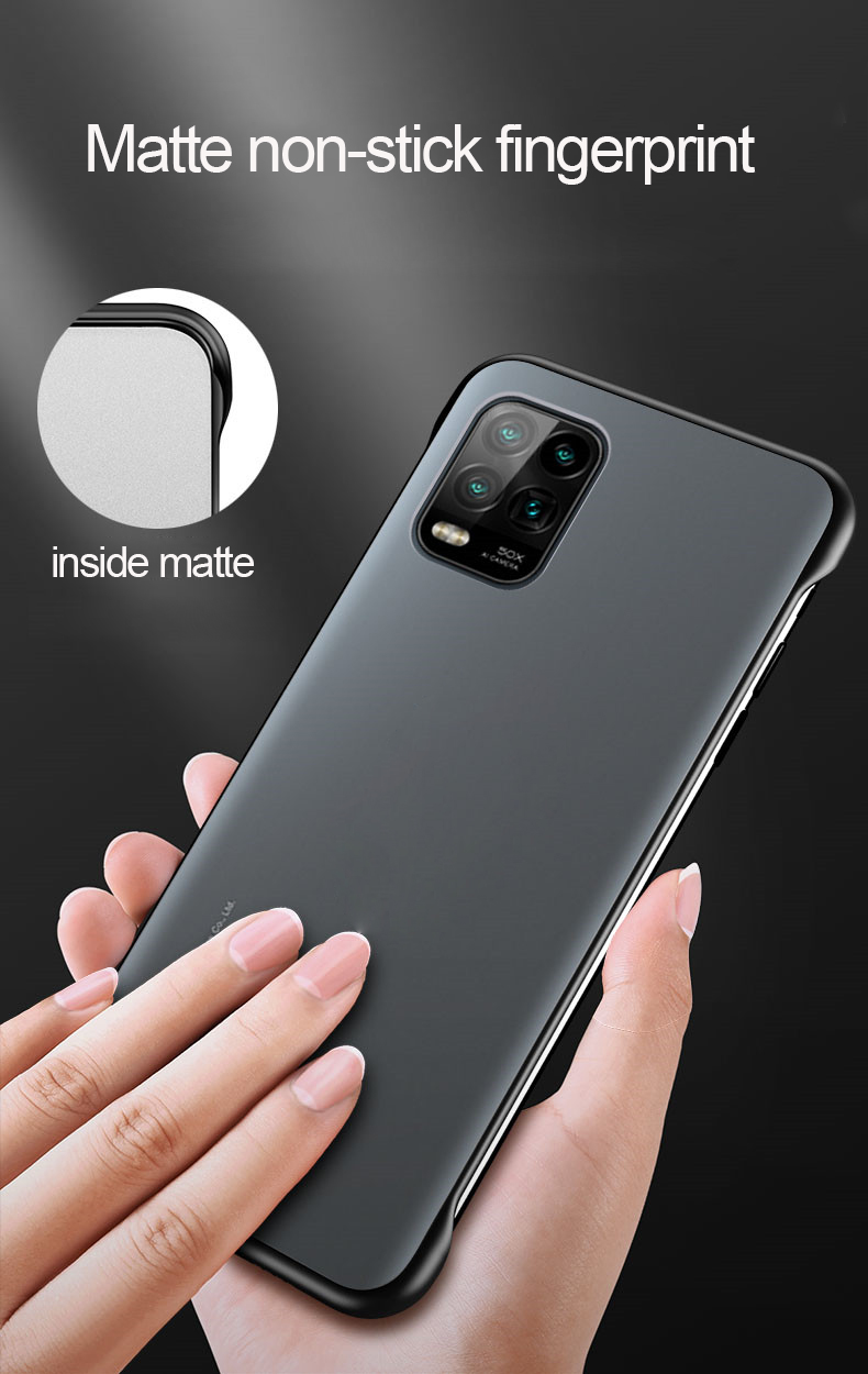 Bakeey-for-Xiaomi-Mi-10-Lite-Case-Frameless-Ultra-Thin-Matte-with-Finger-Ring-Hard-PC-Protective-Cas-1694712-7