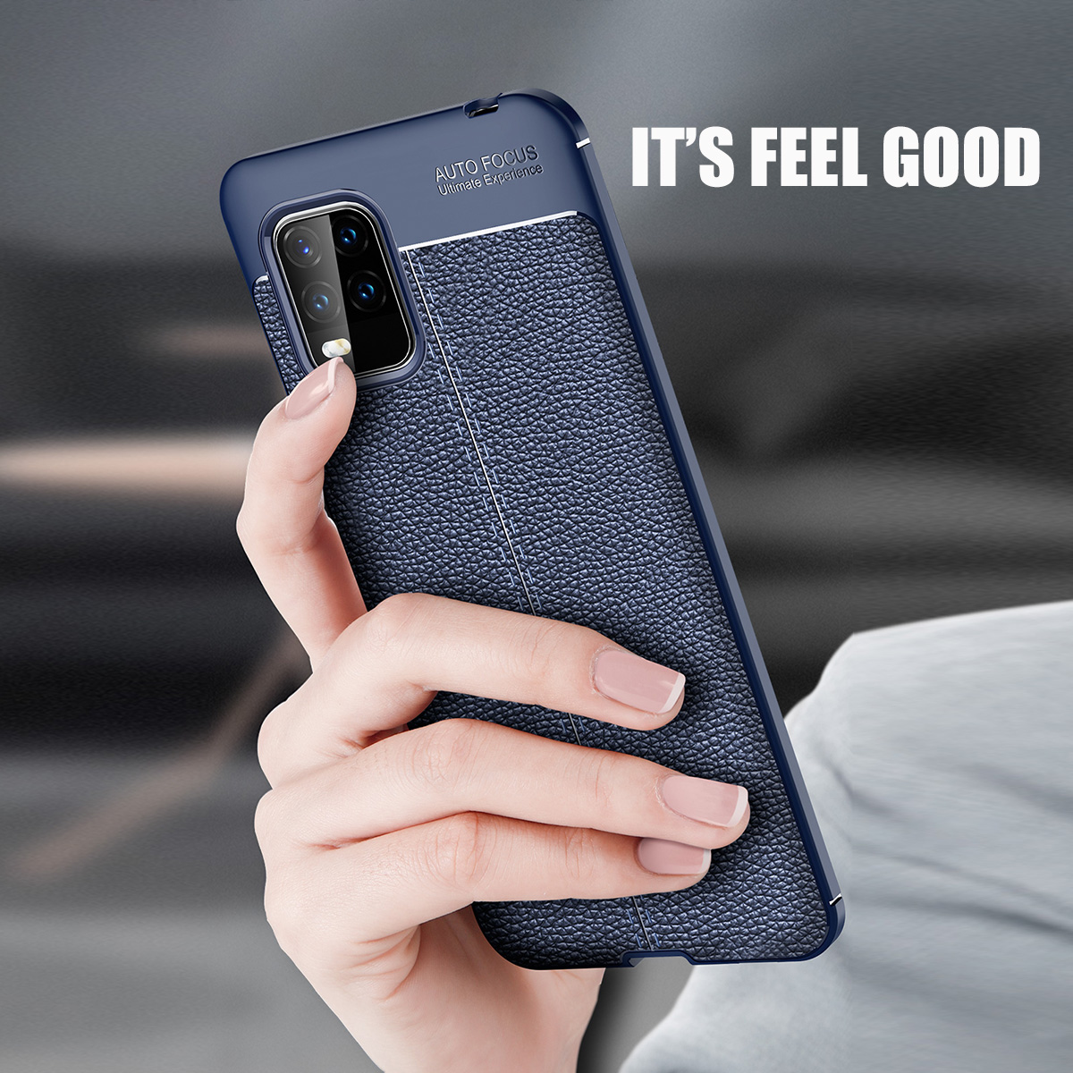 Bakeey-for-Xiaomi-Mi-10-Lite-Case-Litchi-Pattern-Shockproof-PU-Leather-TPU-Soft-Protective-Case-Back-1708407-6