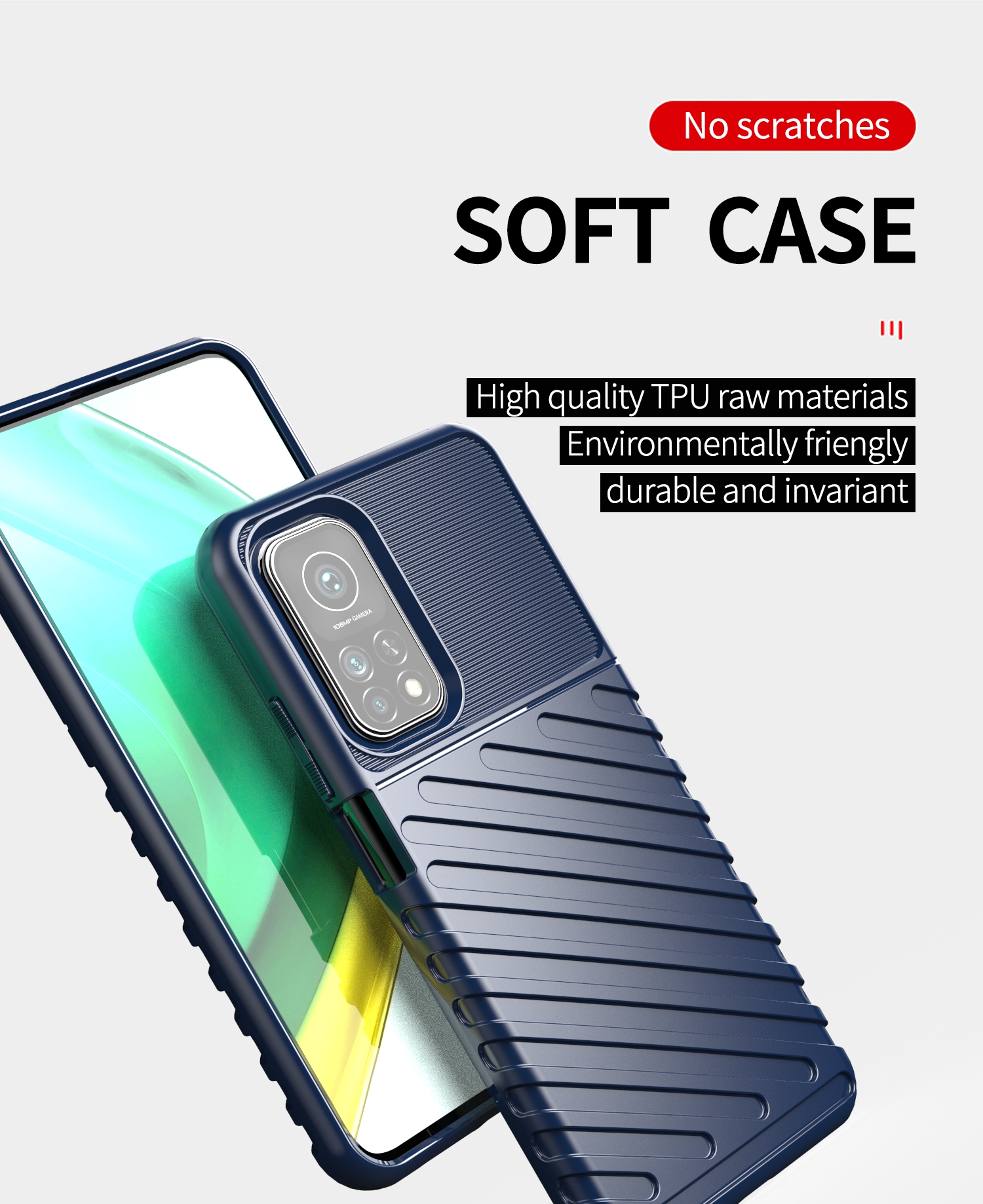 Bakeey-for-Xiaomi-Mi-10T--Mi-10T-Pro-Case-Anti-Slip-Anti-Scratch-Shockproof-Soft-Silicone-Protective-1781788-3