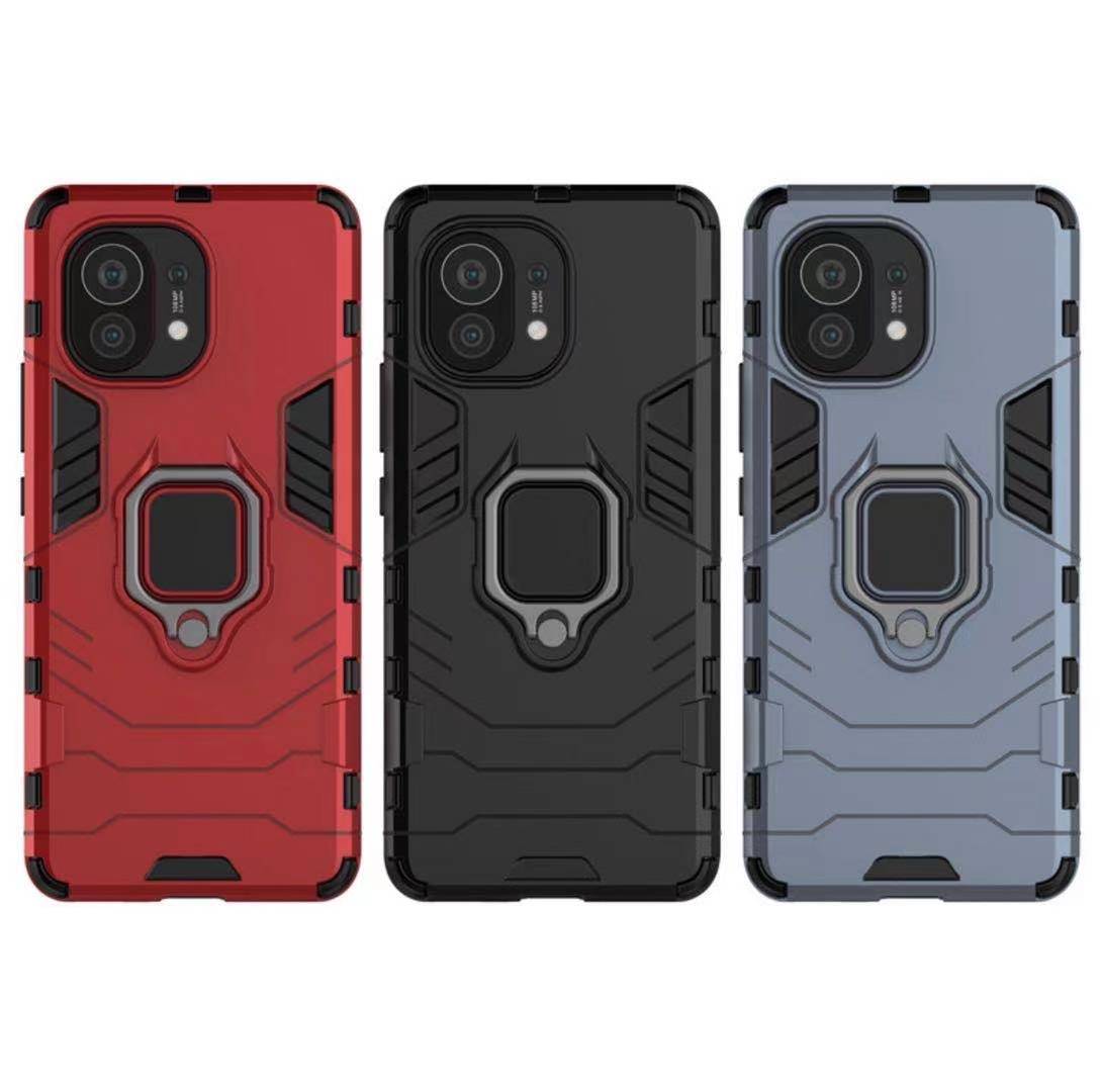 Bakeey-for-Xiaomi-Mi-11-Case-Armor-Shockproof-Magnetic-with-360-Rotation-Finger-Ring-Holder-Stand-PC-1825811-10