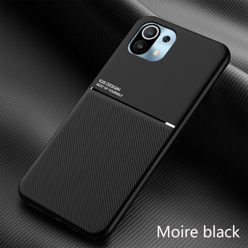 Bakeey-for-Xiaomi-Mi-11-Case-Magnetic-Leather-Texture-Non-Slip-TPU-Shockproof-Protective-Case-Back-C-1867367-10