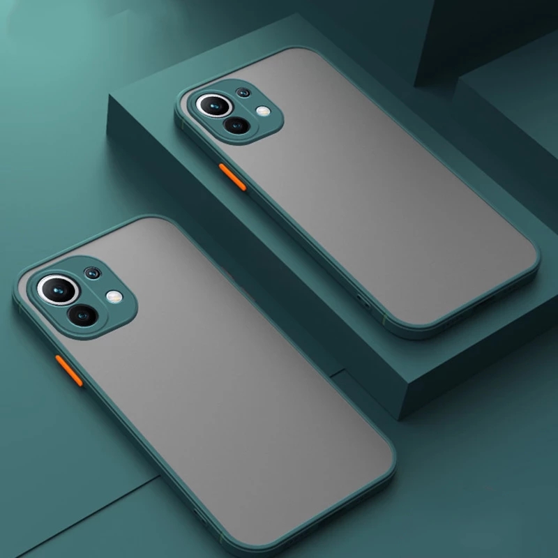 Bakeey-for-Xiaomi-Mi-11-Case-Shockproof-Anti-Fingerprint-with-Lens-Protector-Matte-Translucent-PC--T-1825848-11