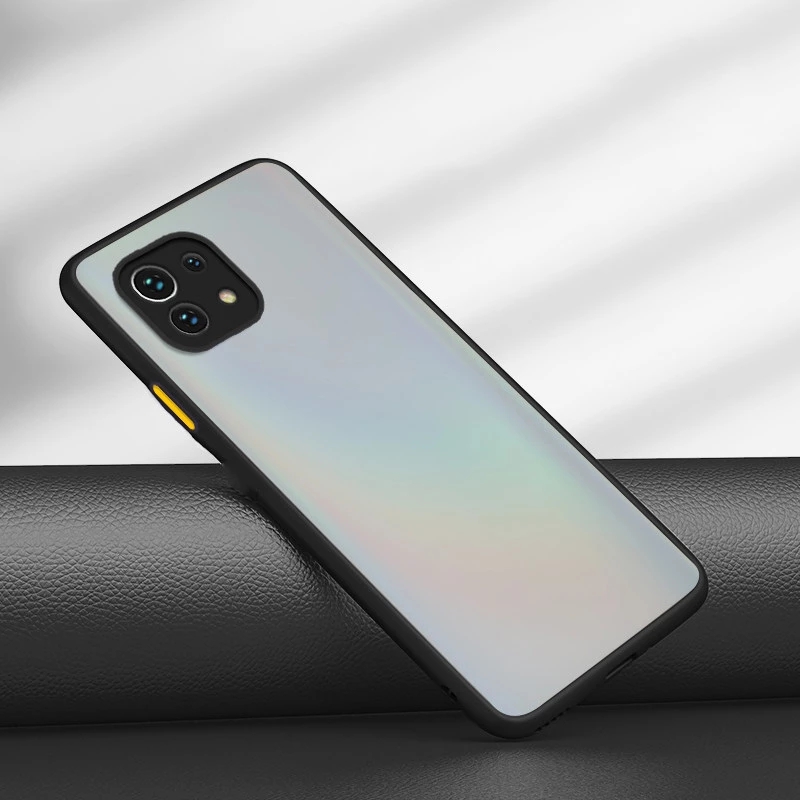 Bakeey-for-Xiaomi-Mi-11-Case-Shockproof-Anti-Fingerprint-with-Lens-Protector-Matte-Translucent-PC--T-1825848-3