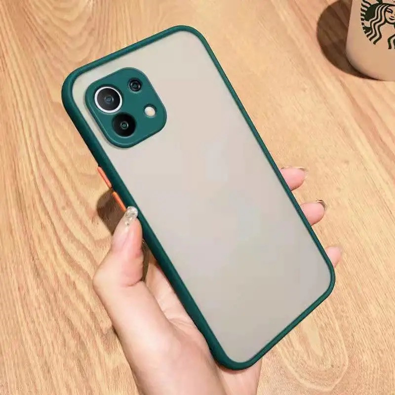 Bakeey-for-Xiaomi-Mi-11-Case-Shockproof-Anti-Fingerprint-with-Lens-Protector-Matte-Translucent-PC--T-1825848-6