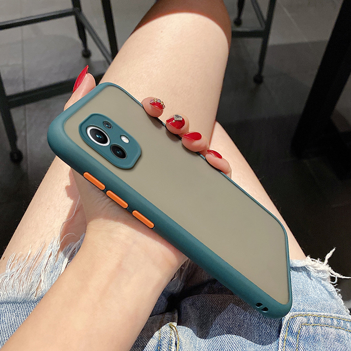 Bakeey-for-Xiaomi-Mi-11-Case-Shockproof-Anti-Fingerprint-with-Lens-Protector-Matte-Translucent-PC--T-1825848-9
