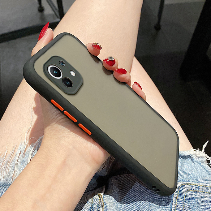 Bakeey-for-Xiaomi-Mi-11-Case-Shockproof-Anti-Fingerprint-with-Lens-Protector-Matte-Translucent-PC--T-1825848-10