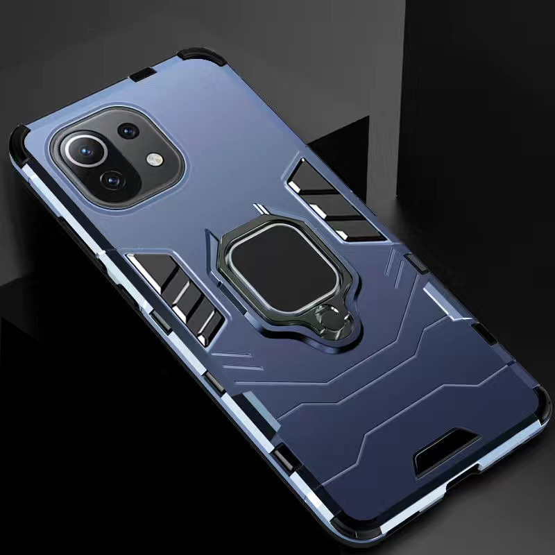 Bakeey-for-Xiaomi-Mi-11-Lite-Case-Armor-Shockproof-Magnetic-with-360deg-Rotation-Finger-Ring-Holder--1872846-13