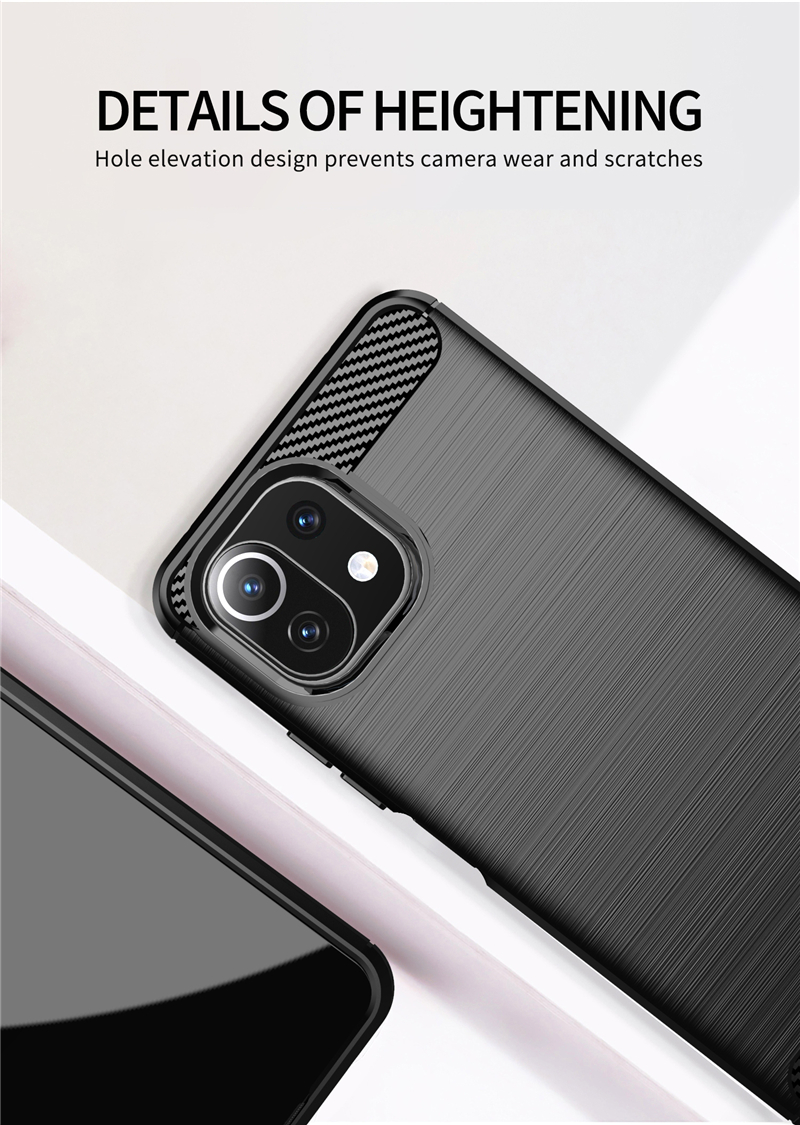 Bakeey-for-Xiaomi-Mi-11-Lite-Case-Carbon-Fiber-Texture-Shockproof-TPU-Protective-Case-Back-Cover-Non-1872845-6