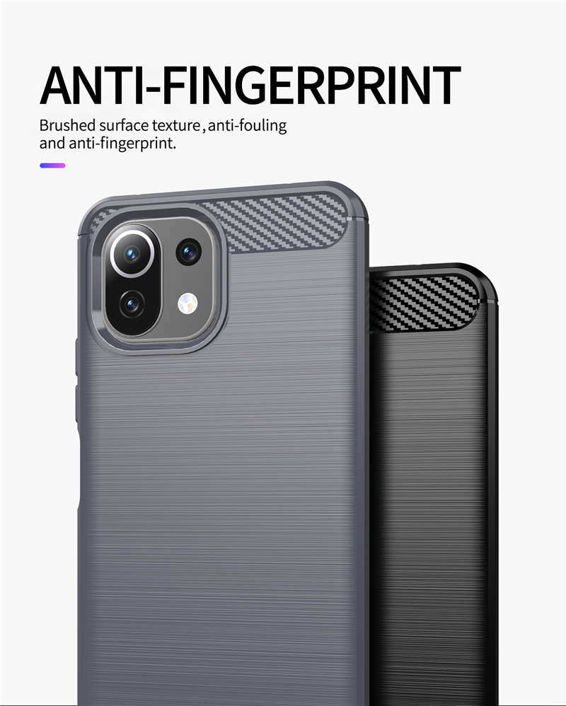 Bakeey-for-Xiaomi-Mi-11-Lite-Case-Carbon-Fiber-Texture-Shockproof-TPU-Protective-Case-Back-Cover-Non-1872845-7