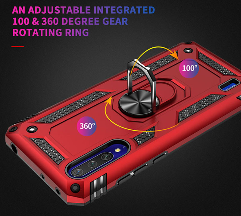 Bakeey-for-Xiaomi-Mi-Note-10-Lite-Case-Armor-Magnetic-Shockproof-with-Finger-Ring-Holder-Stand-PC-Pr-1734991-3
