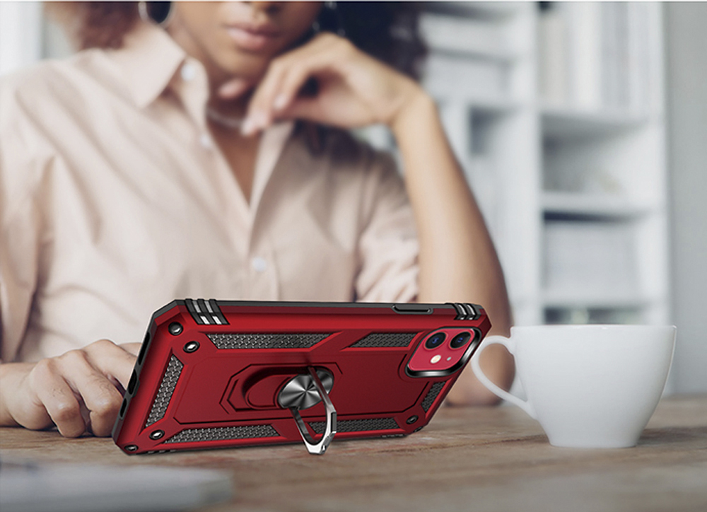 Bakeey-for-Xiaomi-Mi-Note-10-Lite-Case-Armor-Magnetic-Shockproof-with-Finger-Ring-Holder-Stand-PC-Pr-1734991-9