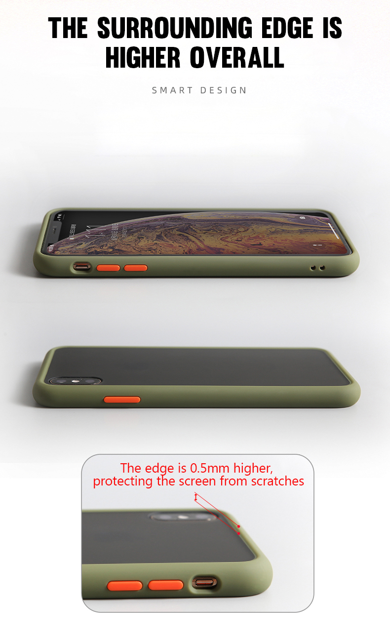 Bakeey-for-Xiaomi-Mi-Note-10-Lite-Case-Shockproof-Anti-fingerprint-Matte-Translucent-Hard-PC--Soft-T-1697714-9