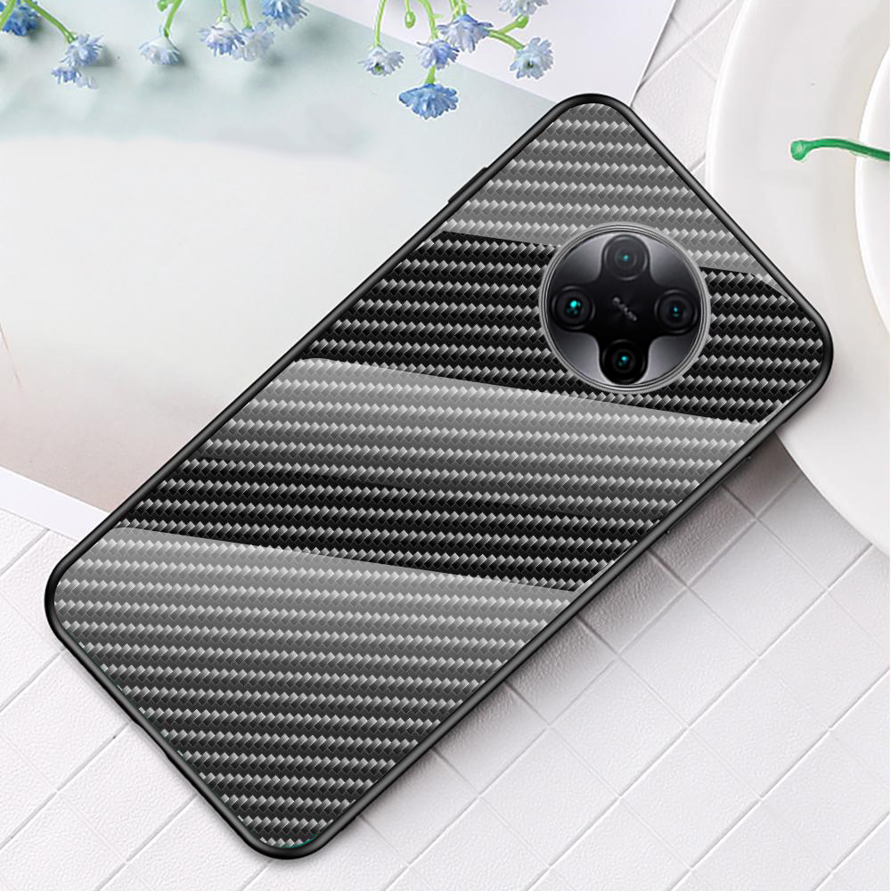 Bakeey-for-Xiaomi-Poco-F2-Pro--Xiaomi-Redmi-K30-Pro-Case-Carbon-Fiber-Pattern-Gradient-Color-Tempere-1708308-14
