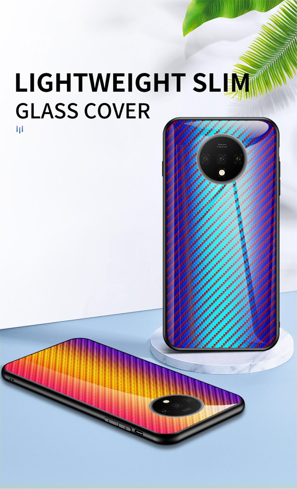 Bakeey-for-Xiaomi-Poco-F2-Pro--Xiaomi-Redmi-K30-Pro-Case-Carbon-Fiber-Pattern-Gradient-Color-Tempere-1708308-3