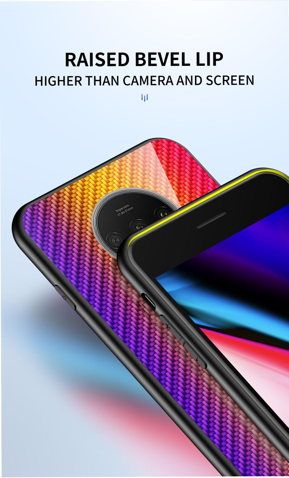 Bakeey-for-Xiaomi-Poco-F2-Pro--Xiaomi-Redmi-K30-Pro-Case-Carbon-Fiber-Pattern-Gradient-Color-Tempere-1708308-8