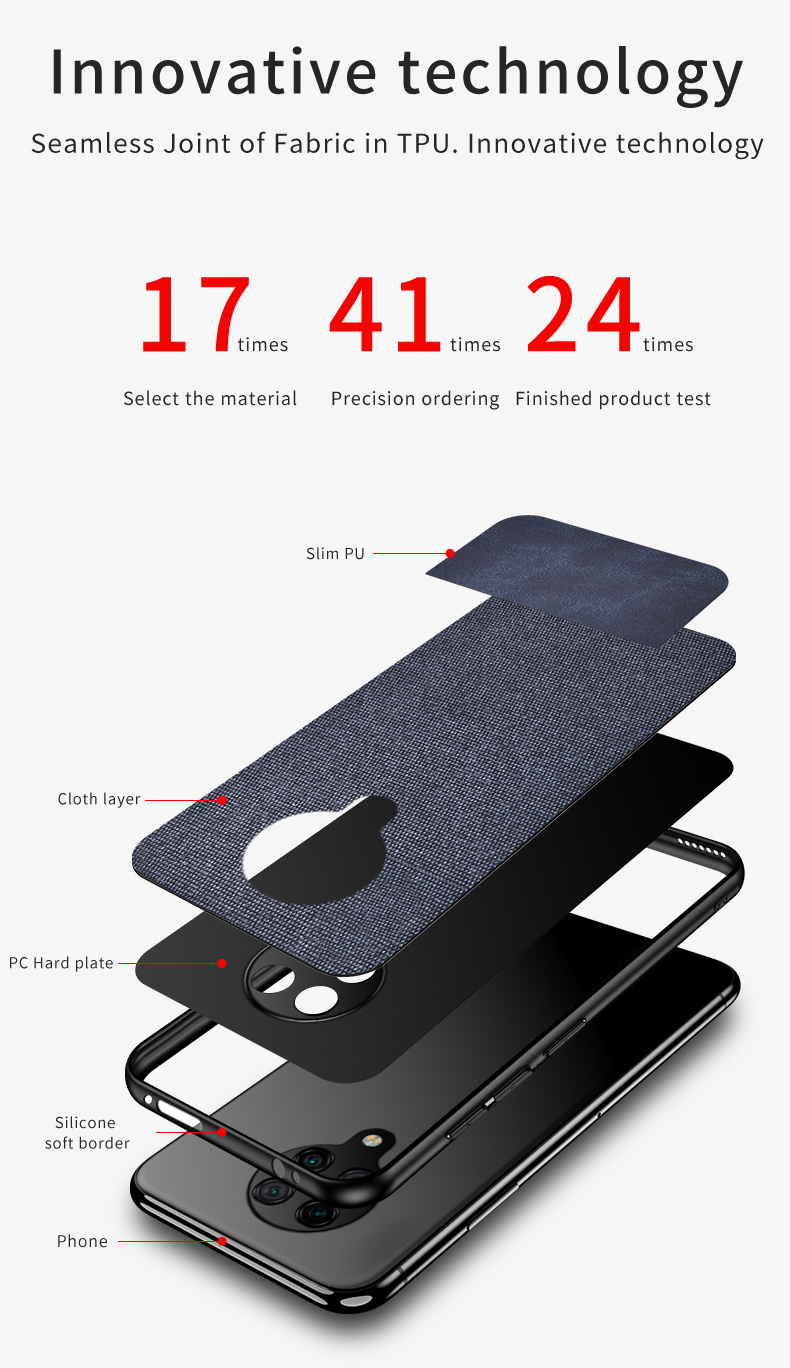 Bakeey-for-Xiaomi-Poco-F2-Pro-Case-Anti-fingerprint-Cotton-Cloth-PU-Leather-Protective-Case-Back-Cov-1686238-3