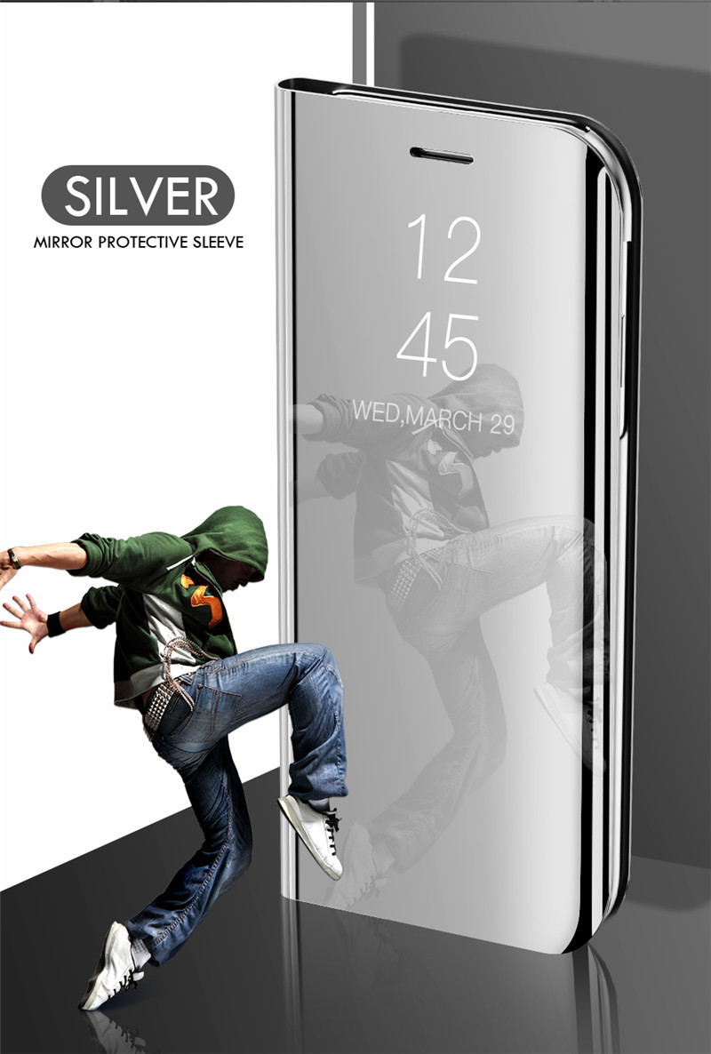 Bakeey-for-Xiaomi-Redmi-10-Case-Foldable-Flip-Plating-Mirror-Window-View-Shockproof-Full-Cover-Prote-1914692-10