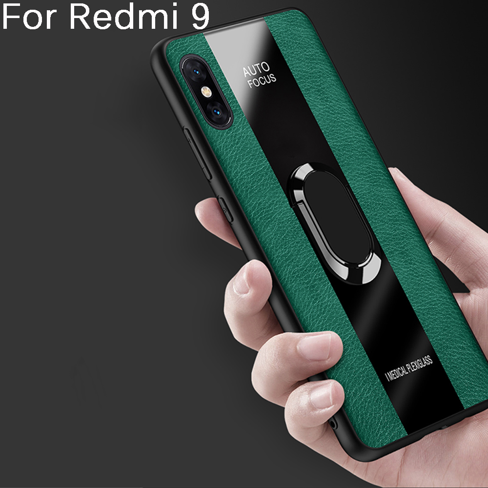 Bakeey-for-Xiaomi-Redmi-9-Case-360-Degree-Adjustable-Magnetic-Shockproof-with-Finger-Ring-Holder-Sta-1726527-1