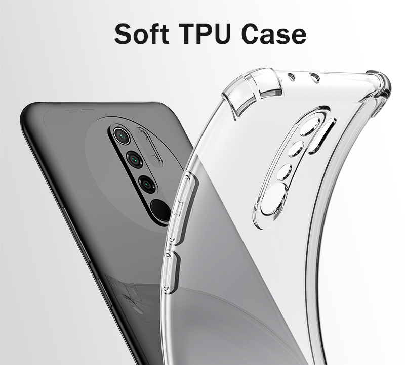 Bakeey-for-Xiaomi-Redmi-9-Case-Air-Bag-Shockproof-with-Lens-Protect-Transparent-Non-yellow-Soft-TPU--1706435-3