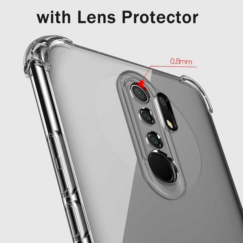 Bakeey-for-Xiaomi-Redmi-9-Case-Air-Bag-Shockproof-with-Lens-Protect-Transparent-Non-yellow-Soft-TPU--1706435-7