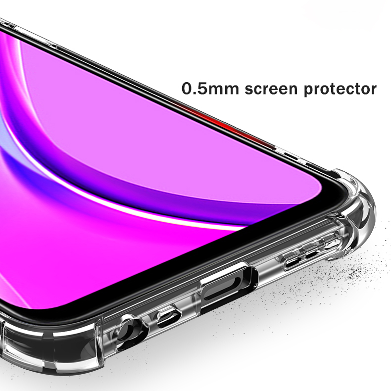 Bakeey-for-Xiaomi-Redmi-9-Case-Air-Bag-Shockproof-with-Lens-Protect-Transparent-Non-yellow-Soft-TPU--1706435-8