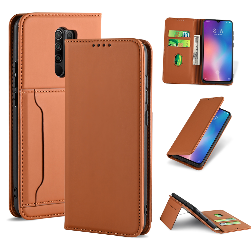 Bakeey-for-Xiaomi-Redmi-9-Case-Business-Flip-Magnetic-with-Multi-Card-Slots-Wallet-Shockproof-PU-Lea-1763577-7