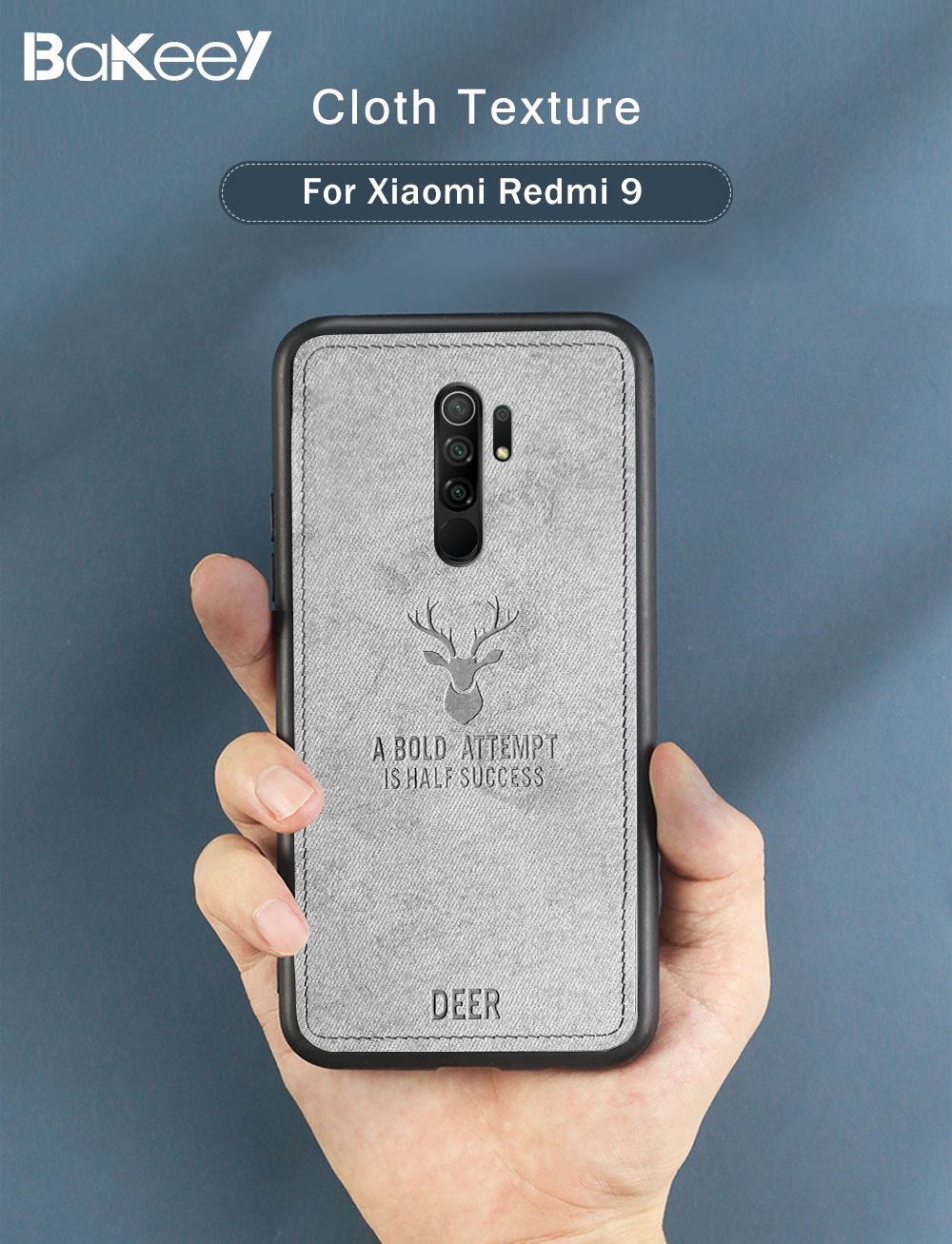Bakeey-for-Xiaomi-Redmi-9-Case-Deer-Classic-Breathable-Canvas-Cloth-Shockproof-Protective-Case-Back--1708156-1