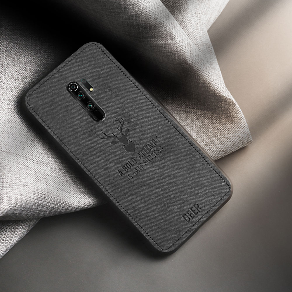Bakeey-for-Xiaomi-Redmi-9-Case-Deer-Classic-Breathable-Canvas-Cloth-Shockproof-Protective-Case-Back--1708156-10