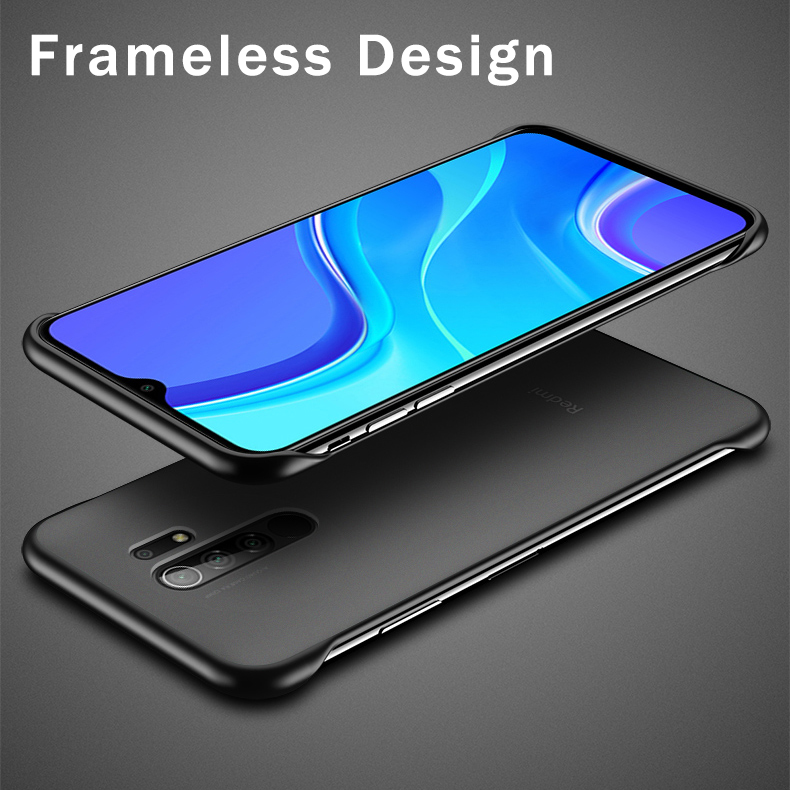 Bakeey-for-Xiaomi-Redmi-9-Case-Frameless-Ultra-Thin-Matte-with-Finger-Ring-Hard-PC-Protective-Case-B-1714496-3