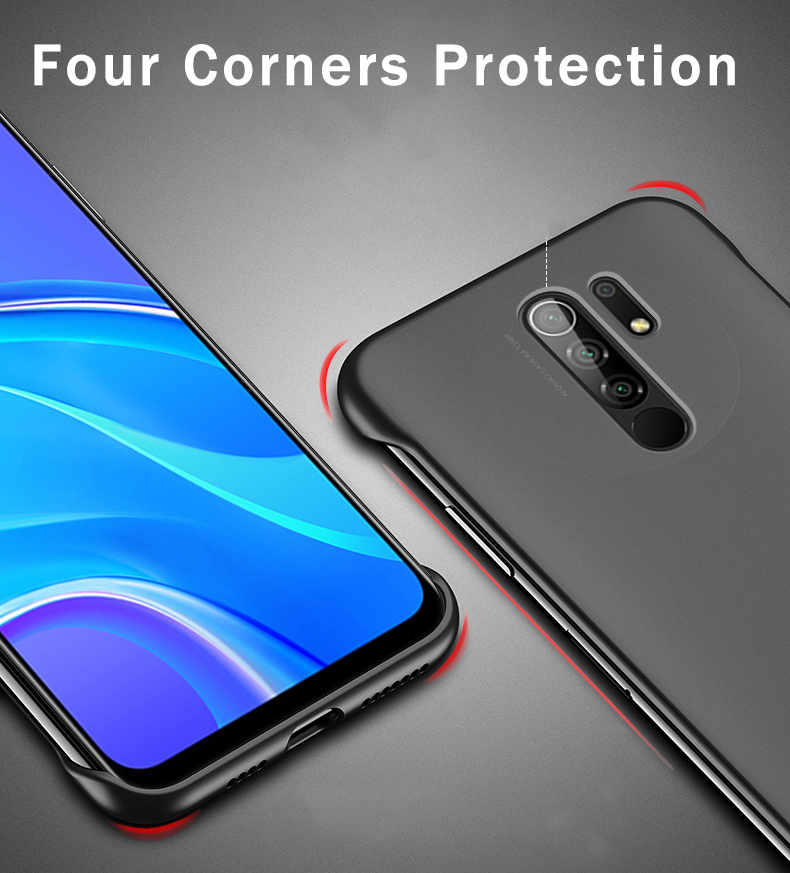 Bakeey-for-Xiaomi-Redmi-9-Case-Frameless-Ultra-Thin-Matte-with-Finger-Ring-Hard-PC-Protective-Case-B-1714496-4