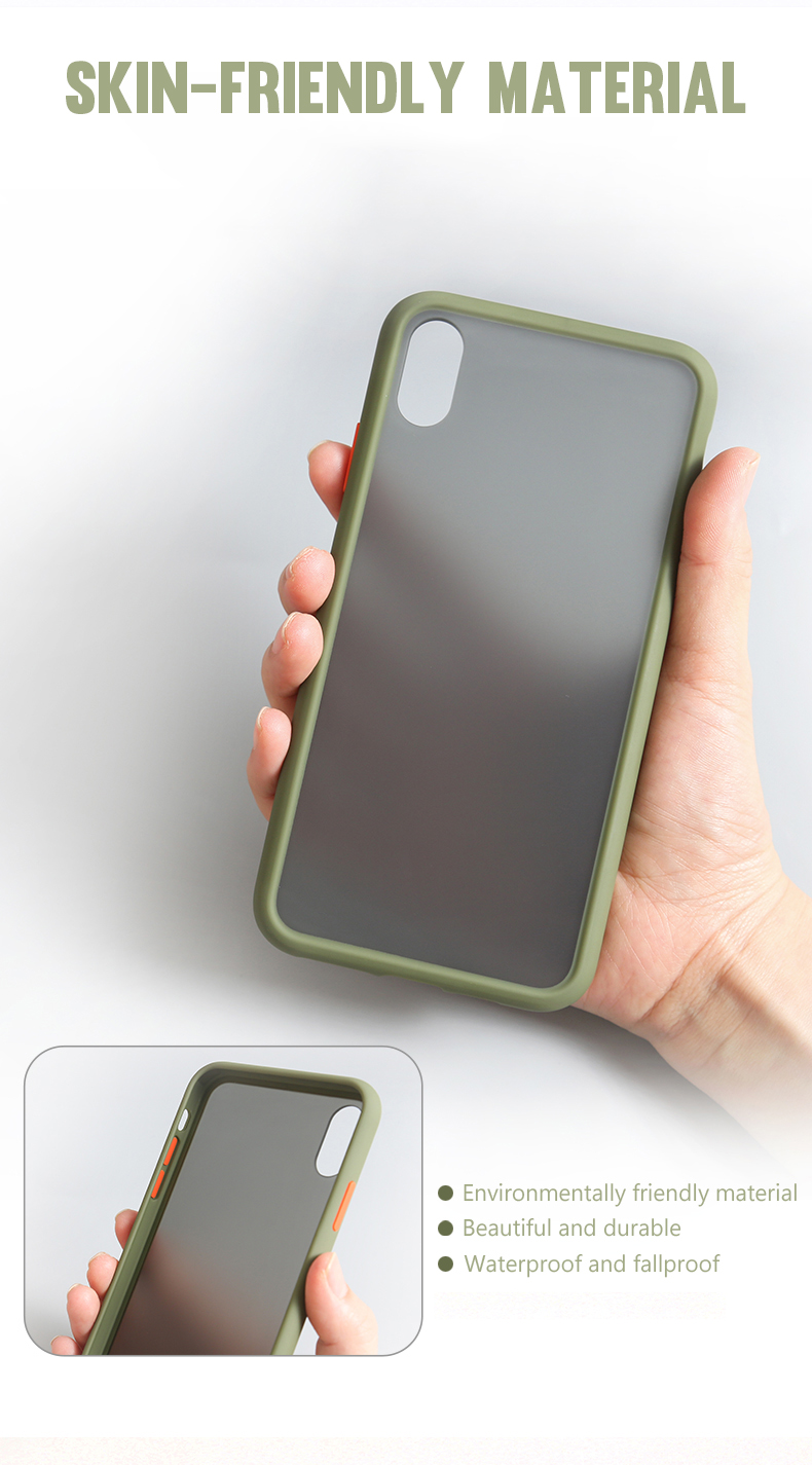 Bakeey-for-Xiaomi-Redmi-9-Case-Matte-Translucent-Anti-Scratch-Anti-Fingerprint-Soft-TPU--Hard-PC-Pro-1735304-4