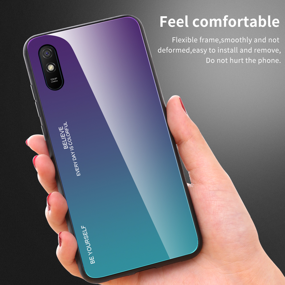 Bakeey-for-Xiaomi-Redmi-9A-Case-Gradient-Color-Tempered-Glass-Shockproof-Scratch-Resistant-Protectiv-1715270-8