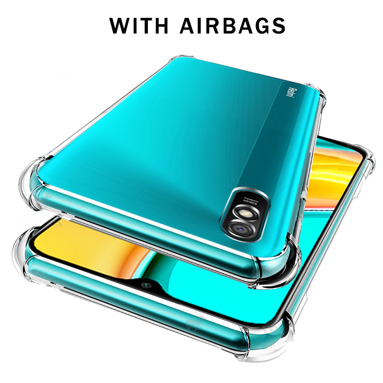 Bakeey-for-Xiaomi-Redmi-9A-Case-with-Air-Bag-Shockproof-Transparent-Non-Yellow-Soft-TPU-Protective-C-1723269-2