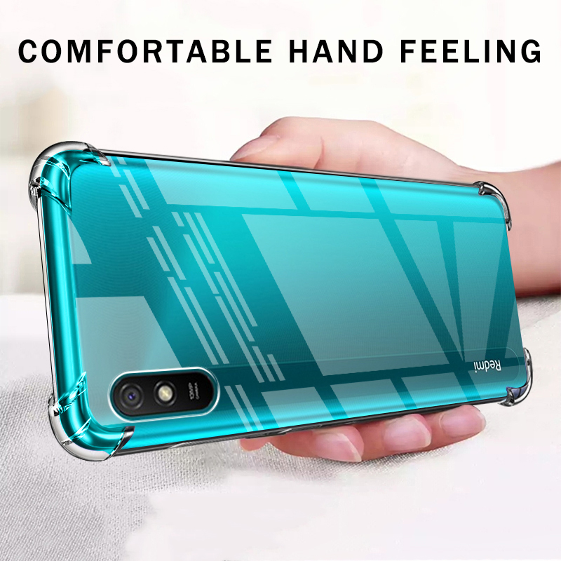 Bakeey-for-Xiaomi-Redmi-9A-Case-with-Air-Bag-Shockproof-Transparent-Non-Yellow-Soft-TPU-Protective-C-1723269-7