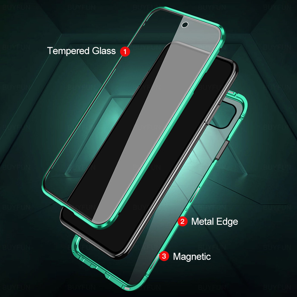 Bakeey-for-Xiaomi-Redmi-9C-Case-360ordm-Magnetic-Flip-Touch-Screen-Double-Sided-9H-Tempered-Glass--M-1763104-2