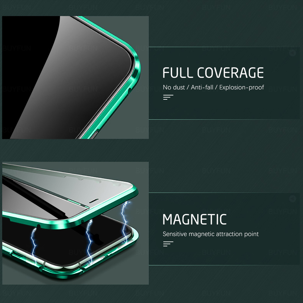 Bakeey-for-Xiaomi-Redmi-9C-Case-360ordm-Magnetic-Flip-Touch-Screen-Double-Sided-9H-Tempered-Glass--M-1763104-3