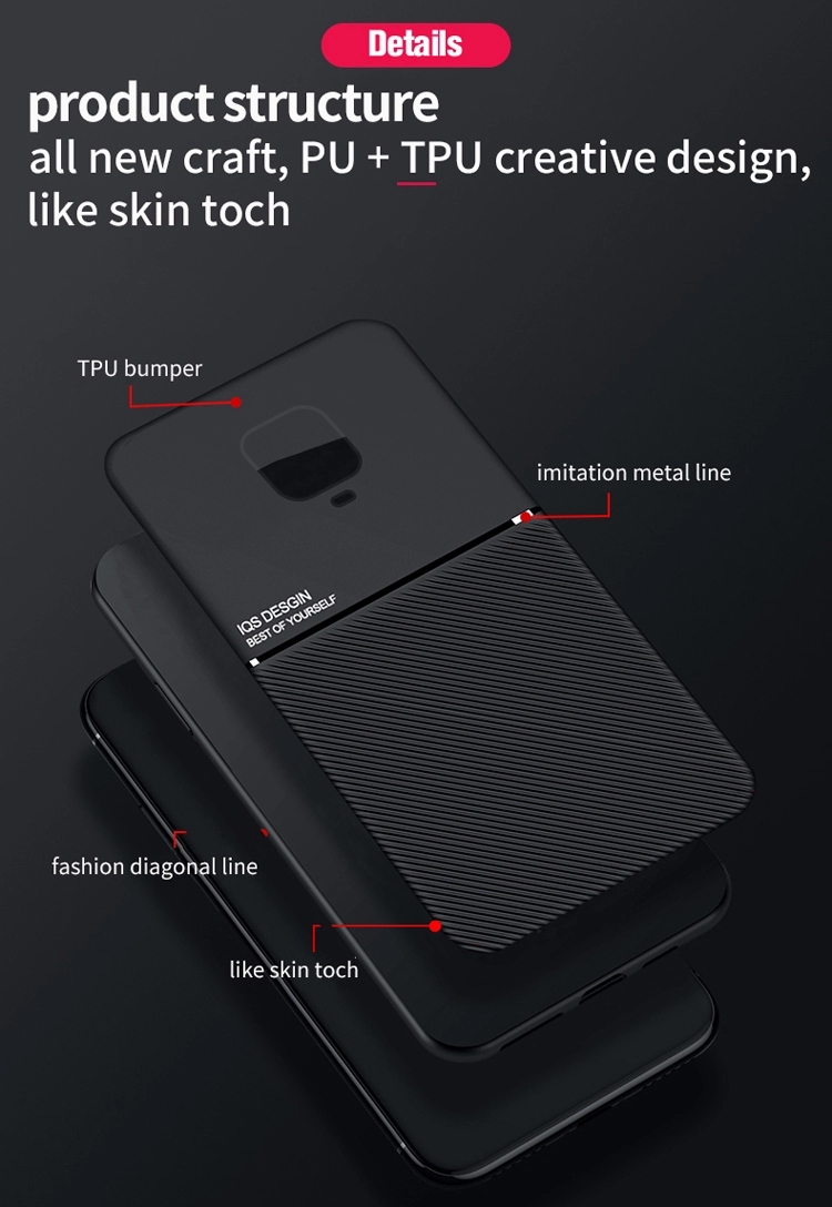 Bakeey-for-Xiaomi-Redmi-9C-Case-Magnetic-Texture-Non-slip-Leather-TPU-Shockproof-Protective-Case--No-1762821-8