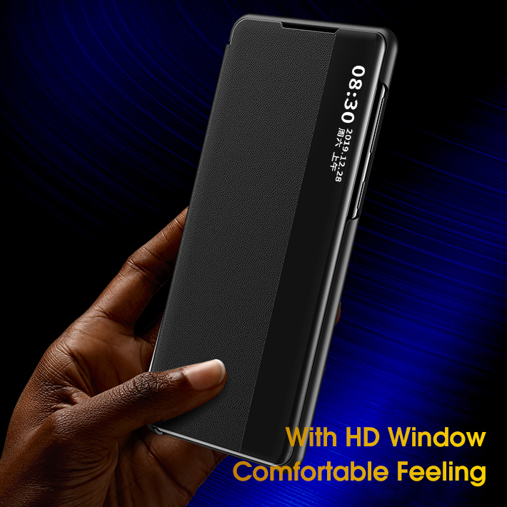 Bakeey-for-Xiaomi-Redmi-Note-10---Redmi-Note-10S-Case-Magnetic-Foldable-Flip-Smart-Sleep-Window-View-1833214-3