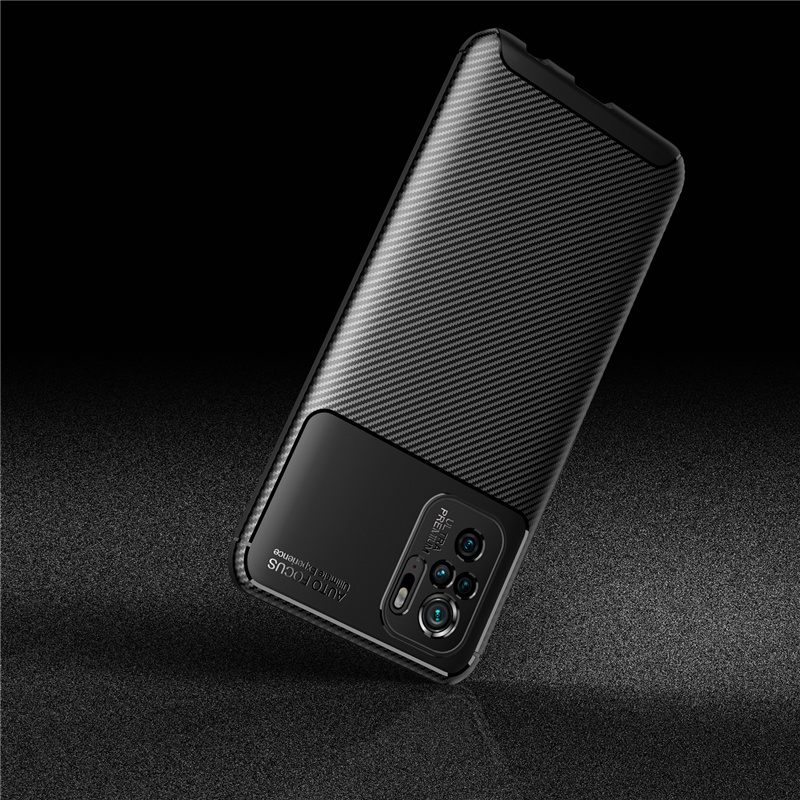 Bakeey-for-Xiaomi-Redmi-Note-10--Redmi-Note-10S-Case-Luxury-Carbon-Fiber-Pattern-with-Lens-Protector-1866138-2
