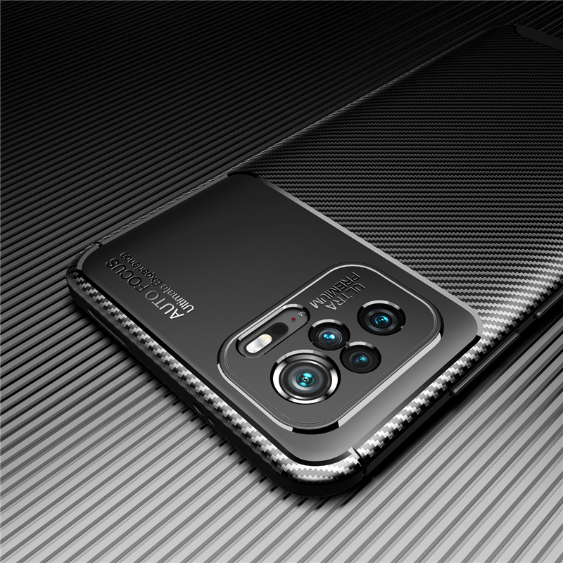 Bakeey-for-Xiaomi-Redmi-Note-10--Redmi-Note-10S-Case-Luxury-Carbon-Fiber-Pattern-with-Lens-Protector-1866138-6