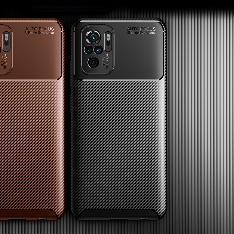Bakeey-for-Xiaomi-Redmi-Note-10--Redmi-Note-10S-Case-Luxury-Carbon-Fiber-Pattern-with-Lens-Protector-1866138-8