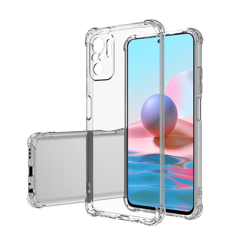 Bakeey-for-Xiaomi-Redmi-Note-10--Redmi-Note-10S-Case-with-Air-Bag-Shockproof-Transparent-Non-Yellow--1832712-2