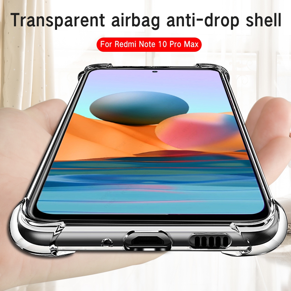 Bakeey-for-Xiaomi-Redmi-Note-10-Pro--Redmi-Note-10-Pro-Max-Case-with-Air-Bag-Shockproof-Transparent--1845628-2