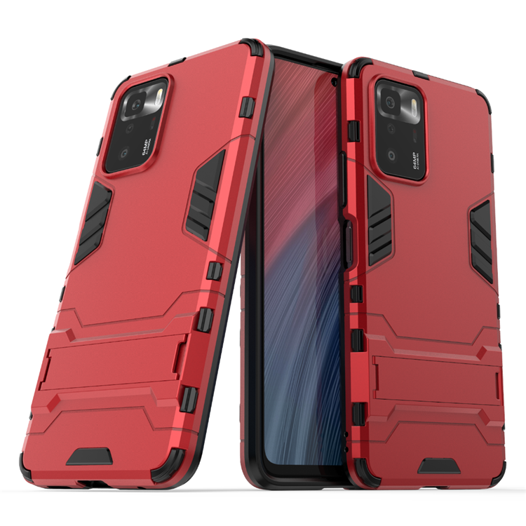 Bakeey-for-Xiaomi-Redmi-Note-10-Pro-5G-Case-Armor-with-Bracket-Shockproof-PC-Protective-Case-Back-Co-1864751-2